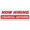 Signmission Now Hiring Financial Advisors Banner Apply Inside Accepting Application Single Sided B-30239 - alternate 1